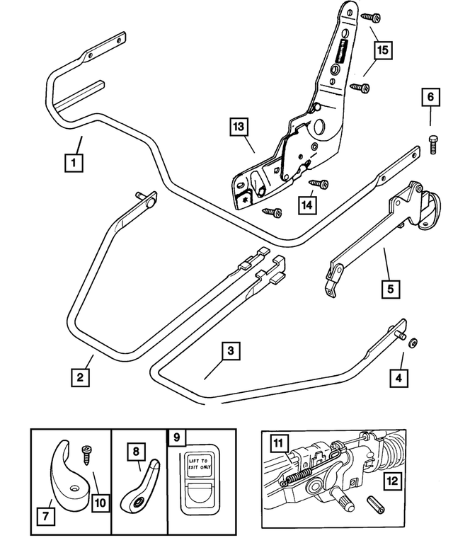 4746334 - Interior Trim: Adjuster To Seat Frame Bolt for Mopar Image image
