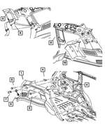 5HS371D1AH - Interior Trim: Quarter Trim Panel, Left for Mopar Image