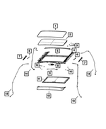 68357691AB - Body Sheet Metal Except Doors: Sunroof Glass for Mopar Image