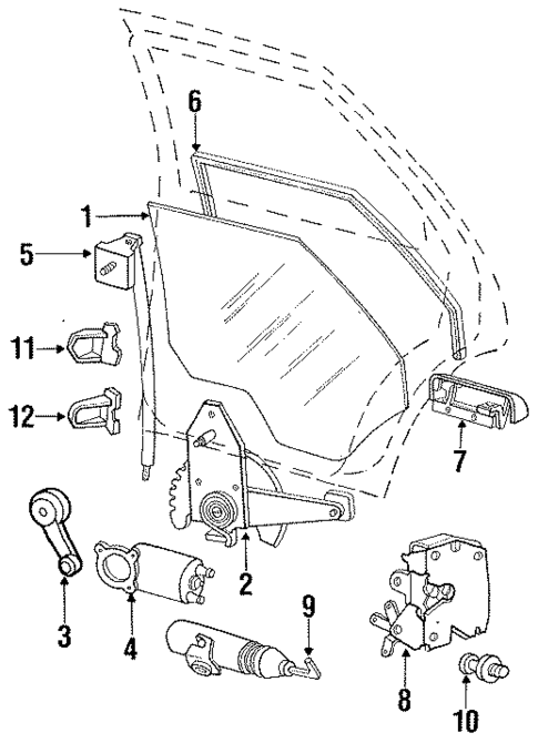 Rear Door for 1993 Ford Tempo #0