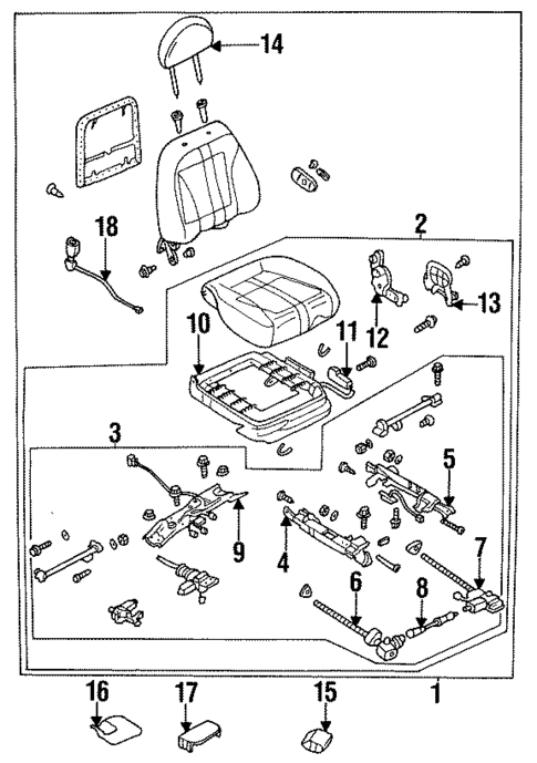 Seats & Track Components for 1994 Mazda 929 #0