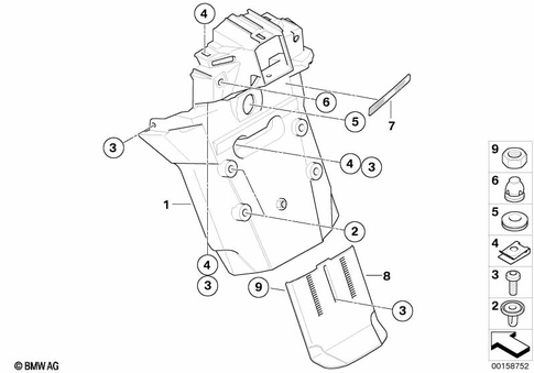 Rear Wheel Cover, License Plate Bracket for 2009 BMW-Motorrad K 1300 GT #1