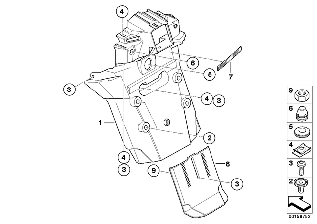46627685913 - : License Plate Holder for BMW-Motorrad Image
