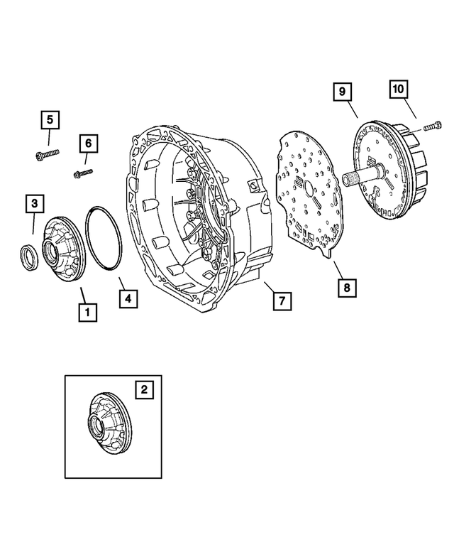 « RL087860AA – Automatic Transmission 5 Speed [DGJ/DJU] : Huile De Transmission Pompe pour Mopar Image »