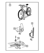 82207942 - Mopar Accessories - Component Parts: Bike Carrier Kit for Mopar Image