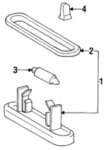 2018200156 - Electrical: License Lamp for Mercedes-Benz Image
