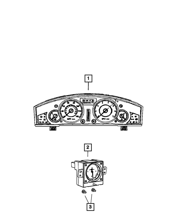 68060566AC - Electrical: Instrument Panel Cluster for Mopar Image