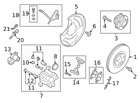 Rear Brakes for 2019 Volvo XC90 #1