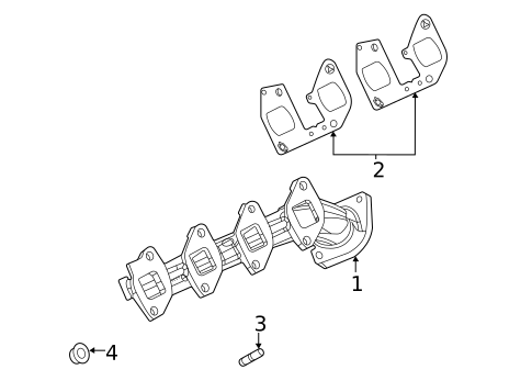 Exhaust Manifold for 2018 Ford E-350 Super Duty #0