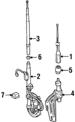 16140494 - Electrical: Antenna, Manual Bracket for GM Image