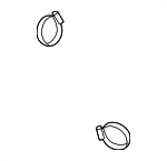 N10735901 - Cooling System: Lower Press Hose Clamp for Porsche Image