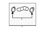 PAB145738C - Cooling System: Lower Press Hose for Porsche Image