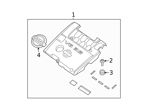 Engine Appearance Cover for 2007 Nissan Quest #0