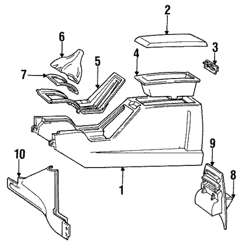 Console for 1990 Volvo 760 #0