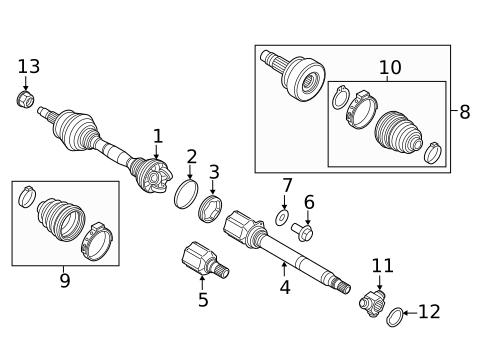 Drive Axles for 2019 Ram ProMaster City #0