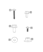 68132528AA - Electrical: Hex Head Screw for Ram: ProMaster 1500, ProMaster 2500, ProMaster 3500, ProMaster EV Image