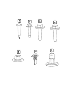 154806 - Electrical: Round Head Screw for Chrysler: Pacifica, PT Cruiser, Town &amp; Country, Voyager | Dodge: Caravan, Durango, Grand Caravan, Neon | Jeep: Grand Cherokee | Ram: C/V Image