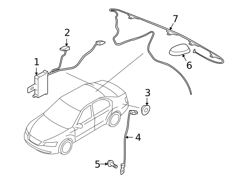 Antenna & Radio for 2008 Hyundai Sonata #0