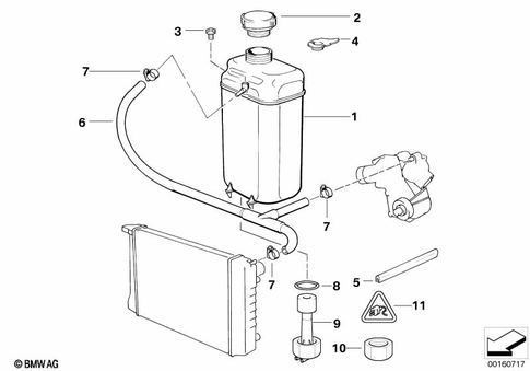 Radiator for 1992 BMW 850Ci #1