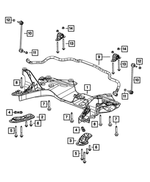 68243406AA - Front Suspension: Crossmember Bracket, Right for Mopar Image