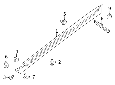 Exterior Trim - Pillars for 2018 Nissan Altima #0