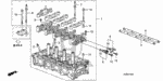 12100RBC000 - Engine: CYLINDER HEAD ASSY. for Honda Image