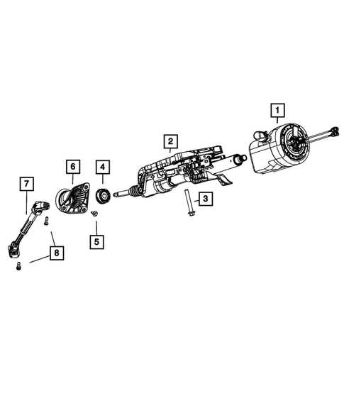 Steering Column and Intermediate Shaft for 2012 Jeep Grand Cherokee #0