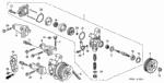 56167P2A003 - Engine: SPACER, PUMP SEAL for Acura Image image
