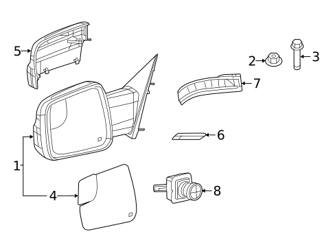 Mirrors for 2020 Ram 1500 #1