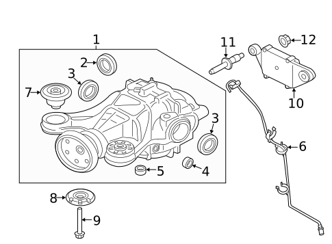 Axle & Differential for 2020 Land Rover Range Rover Velar #0