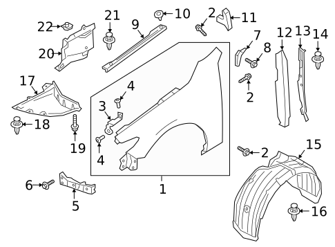 Fender & Components for 2019 Mazda 3 #1