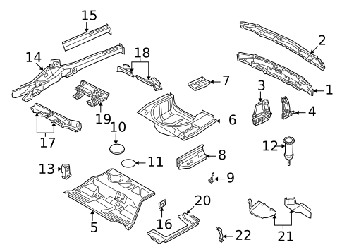 Rear Body for 2001 Volkswagen Passat #1