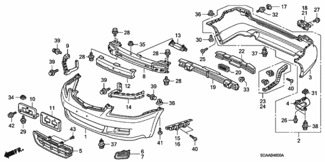 Bumpers for 2007 Honda Accord #0