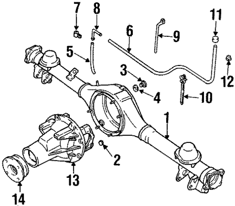 Axle Housing for 1997 Suzuki X-90 #0