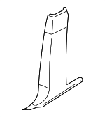 2L1Z7824357AAA - Body: Lower Center Pillar Trim for FORD Image