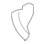 2L1Z78234B76AAA - Body: Grip Handle Rear Cover for FORD Image