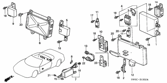 Control Unit (Ecu) for 2004 Acura NSX #0