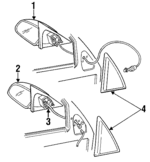 12365101 - Electrical: Mirror Motor for Buick: Skylark | Oldsmobile: Achieva | Pontiac: Grand Am Image
