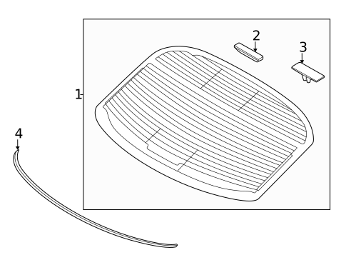 Glass & Hardware - Back for 2011 Kia Optima #0