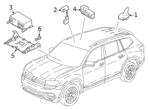 Communication System Components for 2020 Volkswagen Arteon #1
