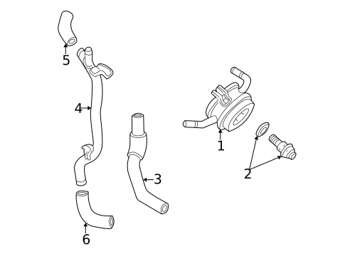 Engine Oil Cooler for 2005 Toyota Sequoia #0