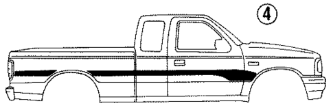 Stripe Tape for 1994 Mazda B4000 #3