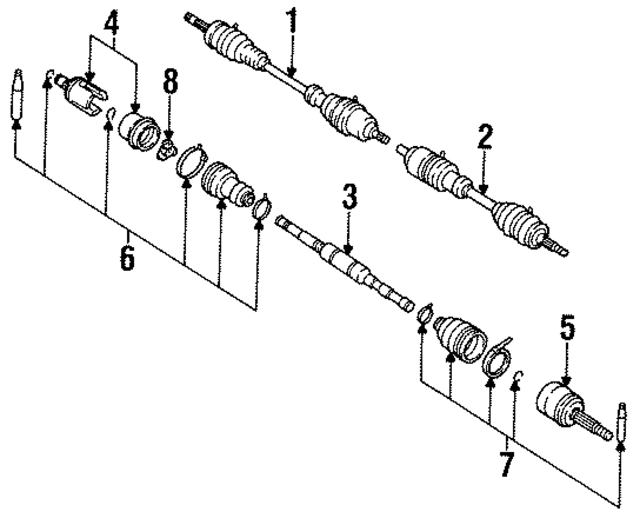 3921150A00 - : Cv Joint Kit for Nissan Image