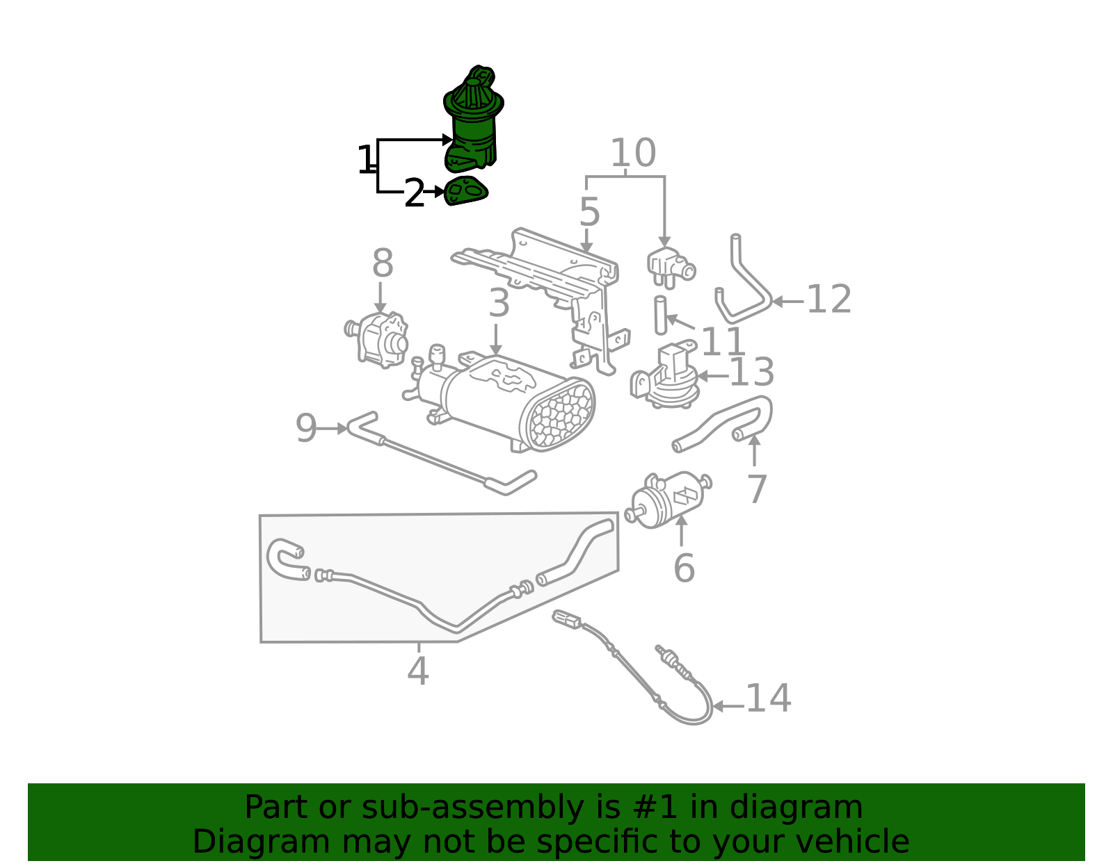 Plm Part Number 2001-2005 Honda Civic Egr Valve 18011-PLM-A01 | OEM Parts Online
