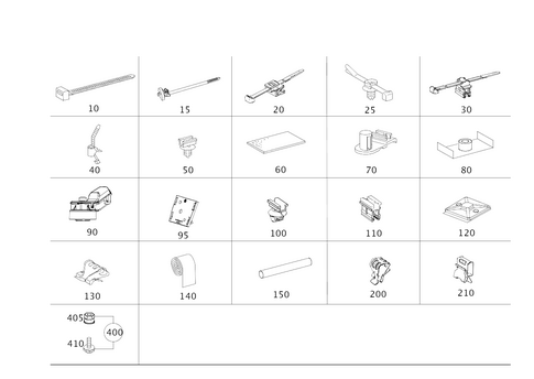 Loom Ties, Cable Mounting Parts and Grommets for 2016 Mercedes-Benz S550e #0