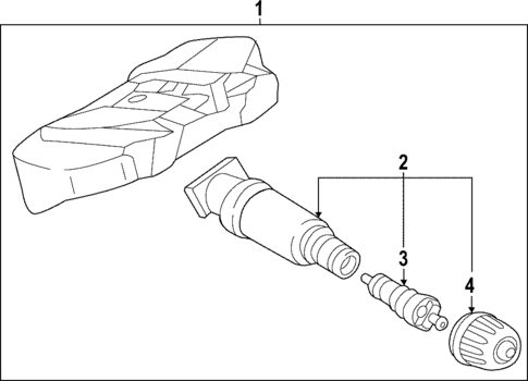 Tire Pressure Monitor Components for 2022 BMW 430i Gran Coupe #0