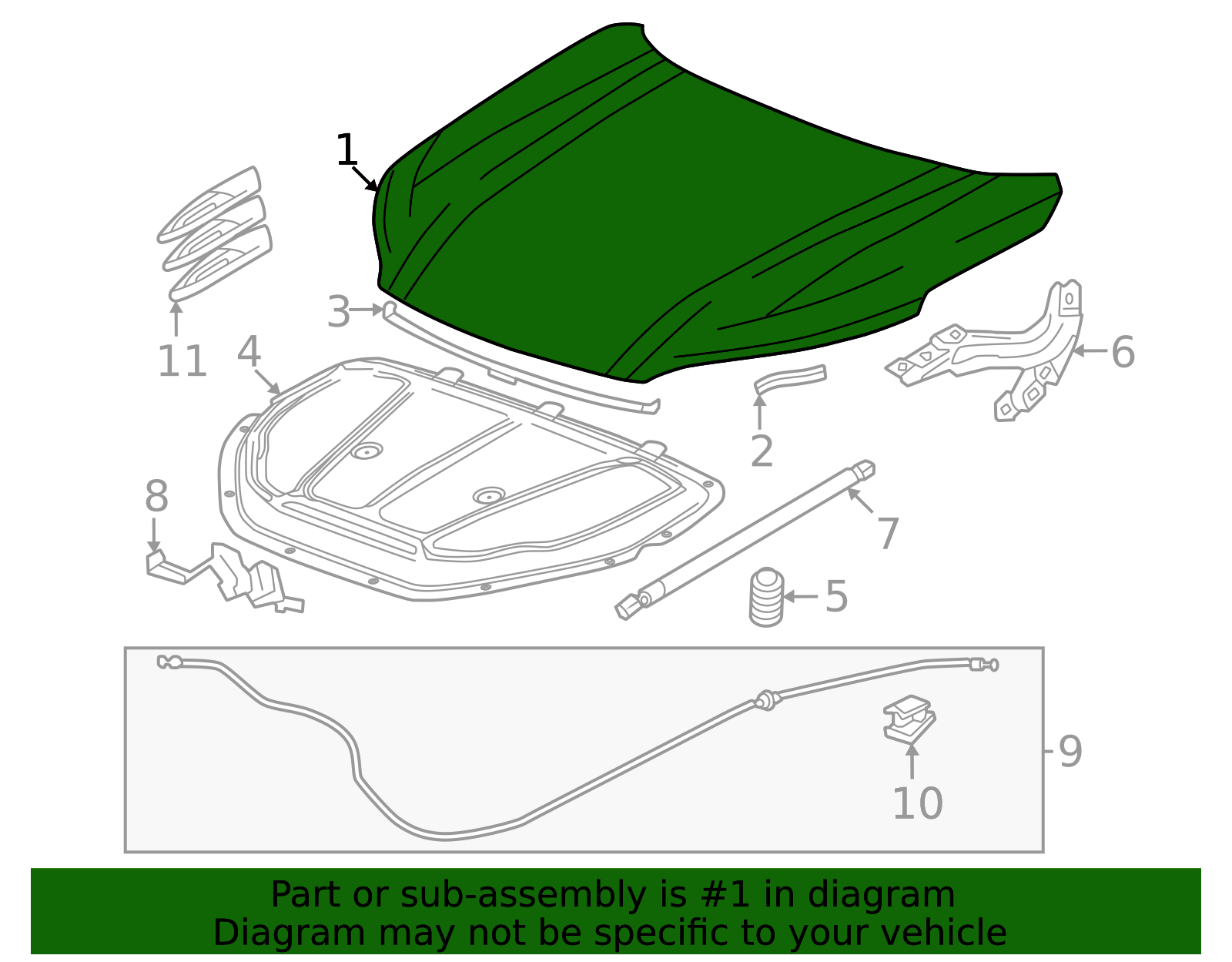 2024-2026 Buick Envision Hood 26505488 GM | GMPartsDirect.com