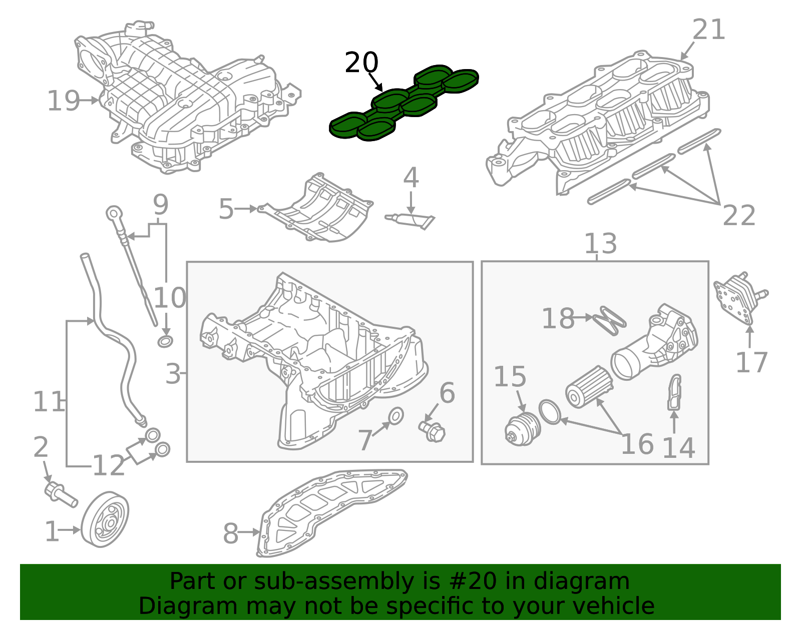 2017-2026 Genesis Engine Intake Manifold Gasket 29215-3L100 | OEM Parts ...