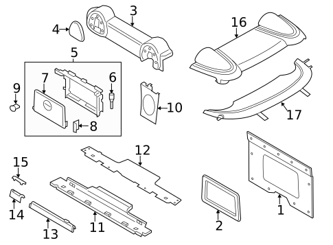Interior Trim - Rear Body for 2013 Mini Cooper #1