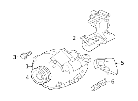 Alternator for 2006 Mitsubishi Eclipse #1